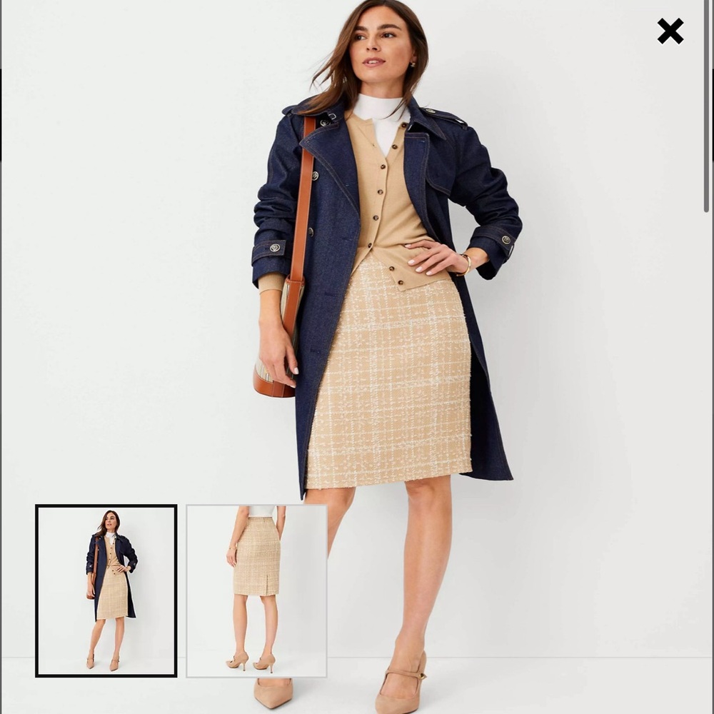 Ann Taylor Tweed Pencil Skirt - NWT